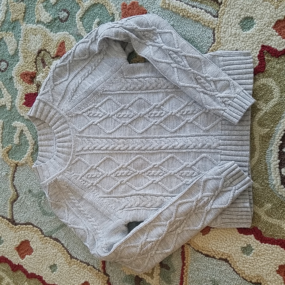 Women's Gap light gray cotton sweater size XS